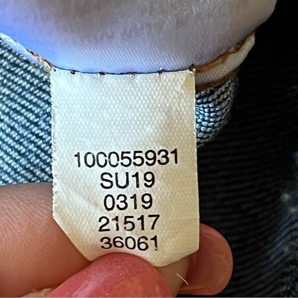 Bar III distress seam-detail jean jacket, size S denim jacket - Picture 15 of 15